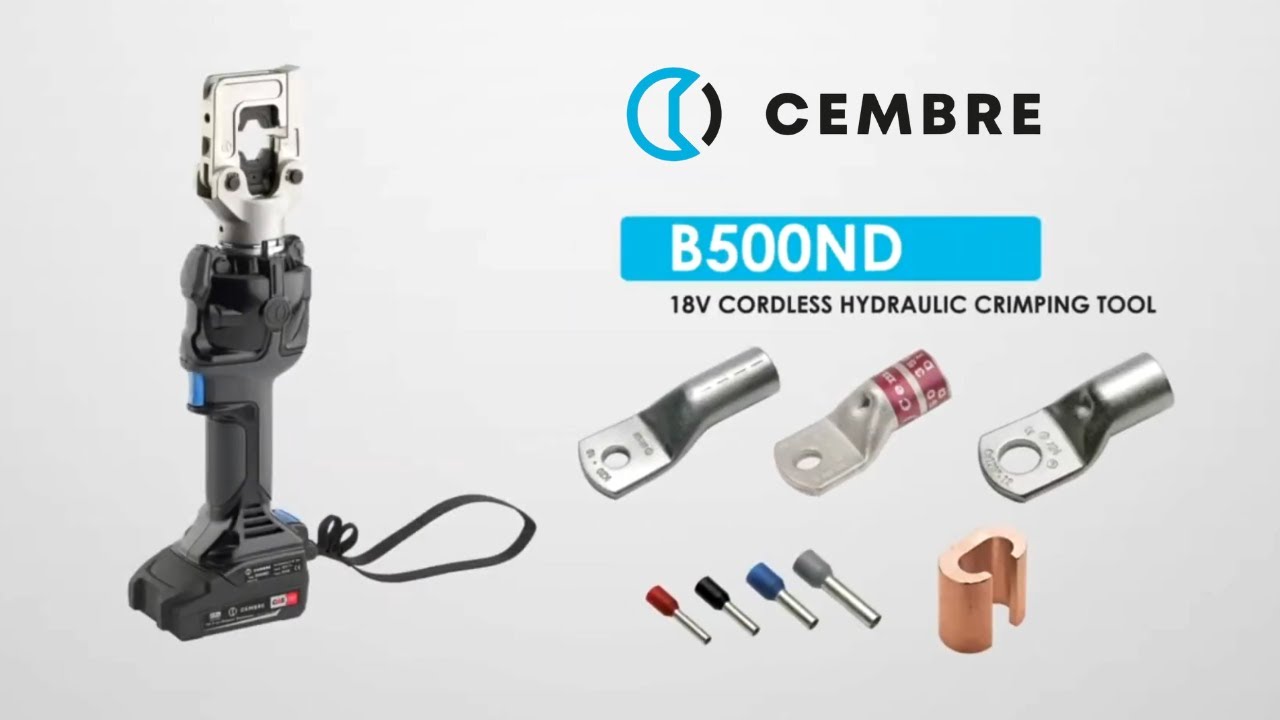 Cembre B500ND 18V Cordless Hydraulic Battery Crimp Tool