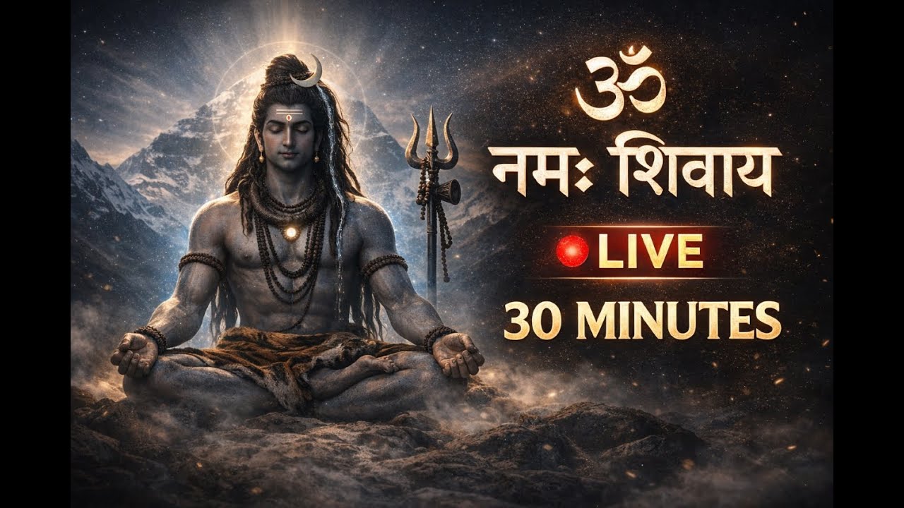 🔴 LIVE Om Namah Shivaya | 30 Minute Powerful Chanting | Morning Shiva Meditation | Har Har Mahadev