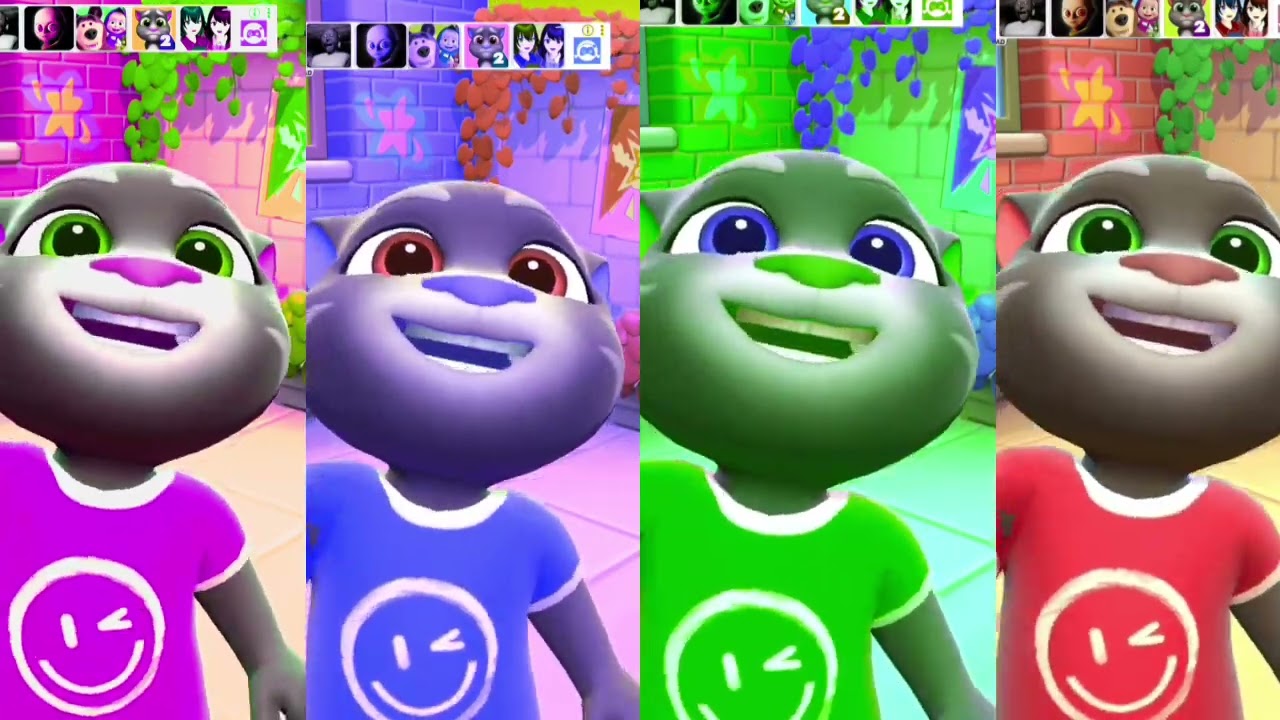 My talking tom funny game show🤣😂tom wala colourful cartoon👌🤣tom with friends jerry game🥳🤣