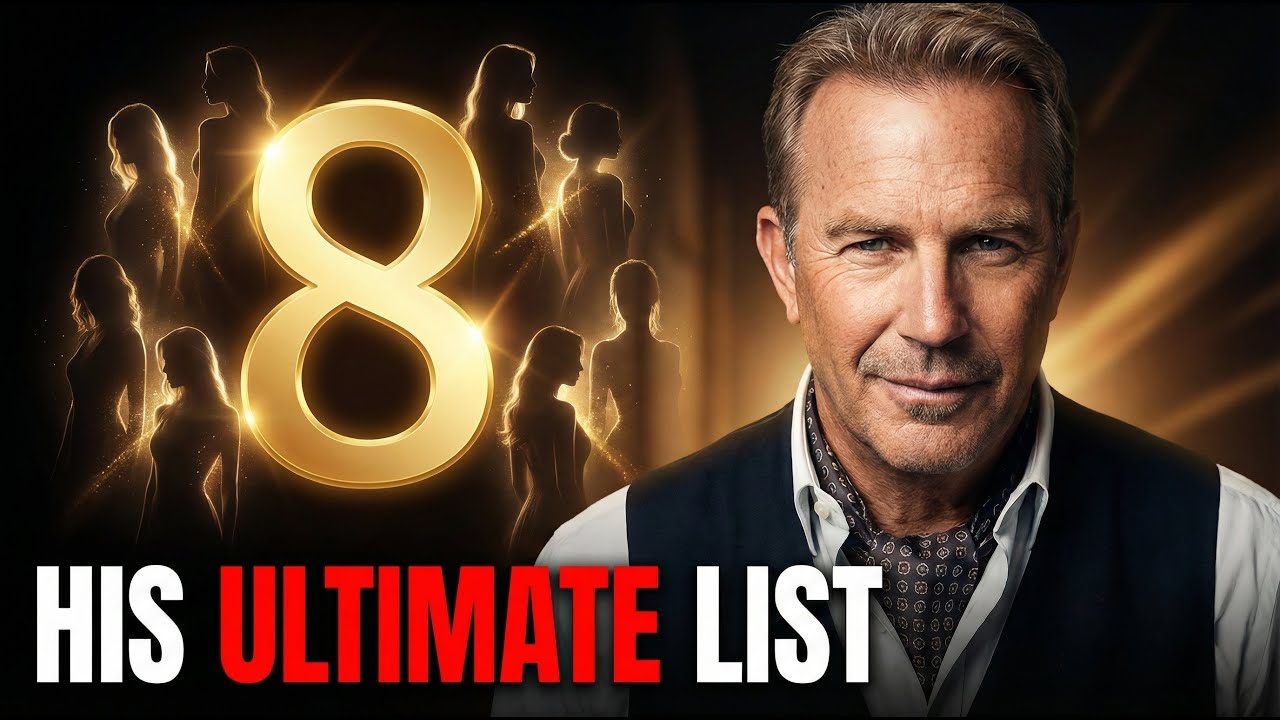 Kevin Costner Shares His List of the 8 Most Stunning Women