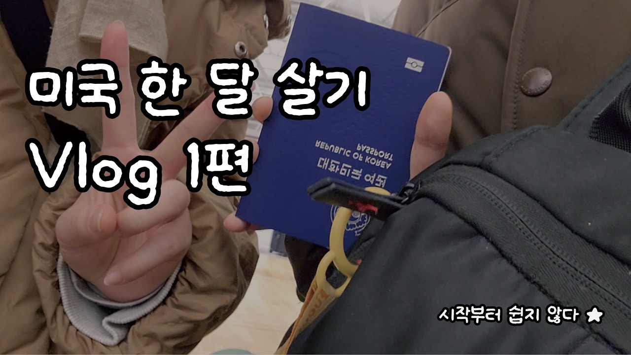 미국 한 달 살기 Vlog | 공항부터 숙소 도착까지 (1편)