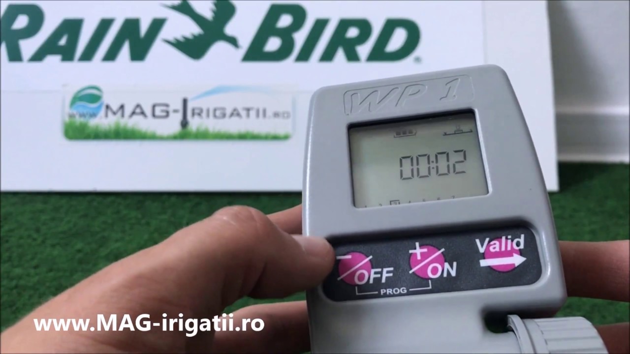 Programator irigatii Rain Bird WP 1. Manual utilizare si programare.