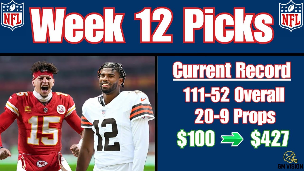 NFL Week 12 Picks | Best Bets, Upsets & Bold Predictions