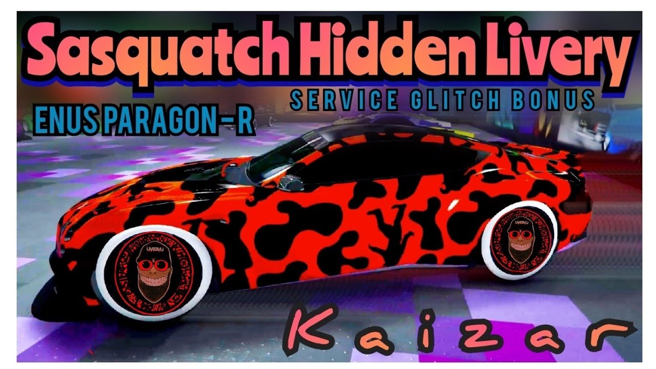 Hidden Livery  GTA V / Service Car - Enus Paragon R - Use Livery slot#3 to unlock - *SASQUATCH*