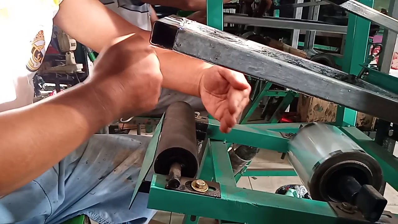 Proses sablon lid sealer dan cara seting nya