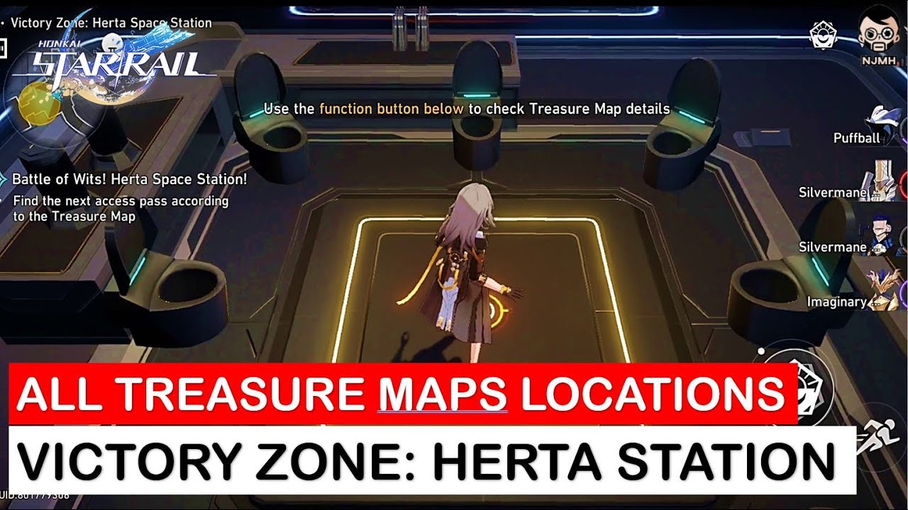 All the Treasure Map Locations | Battle of Wits! Herta Space Station | Honkai Star Rail