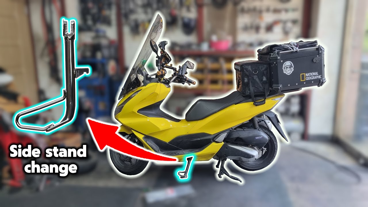 Замена боковой стойки на мотоцикле Honda PCX 125