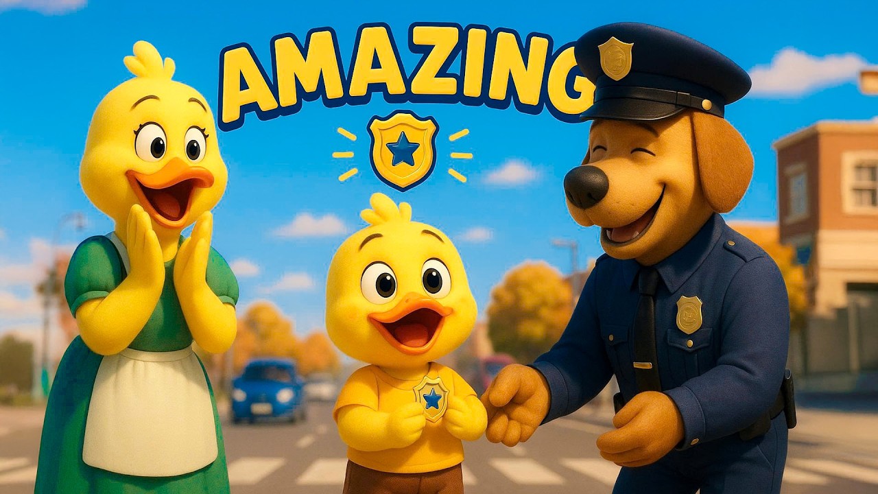 Brave Little Duckling Helps the Police and Gets a Big Surprise 🐥👮🎉