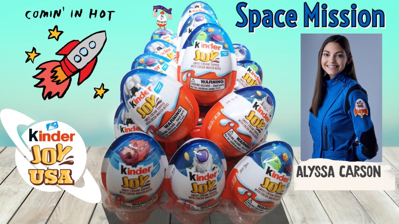 🚀Space Mission 🪐New Kinder Joy 🇺🇸USA EXCLUSIVE 🛸 Special Limited Edition 👩‍🚀Alyssa Carson 🌎