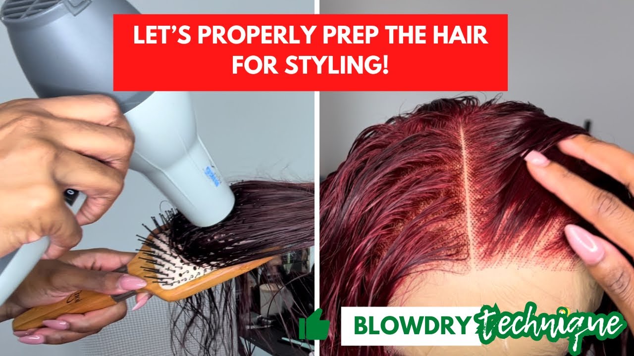 How To Properly Blow Dry Your Wigs Or Hair Extensions For Styling | Featuring PURE RRED WIGS