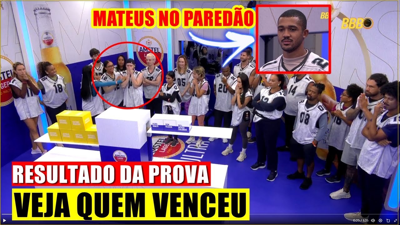 🔴BBB26: Prova do Líder VEJA O RESULTADO!  Quem VENCEU ?