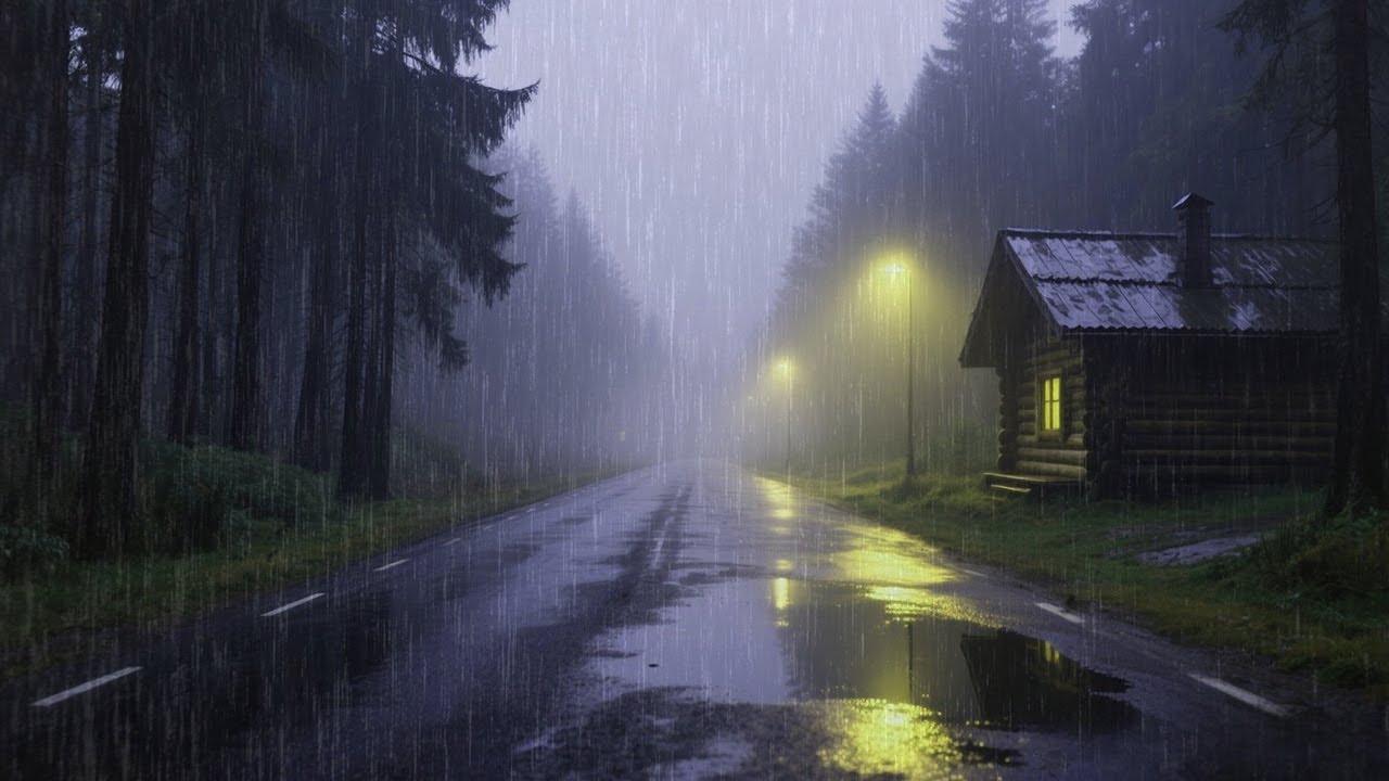 Rain Sounds For Sleeping – 99% Instantly Fall Asleep with Rain & Thunder Sound Tonight, ASMR