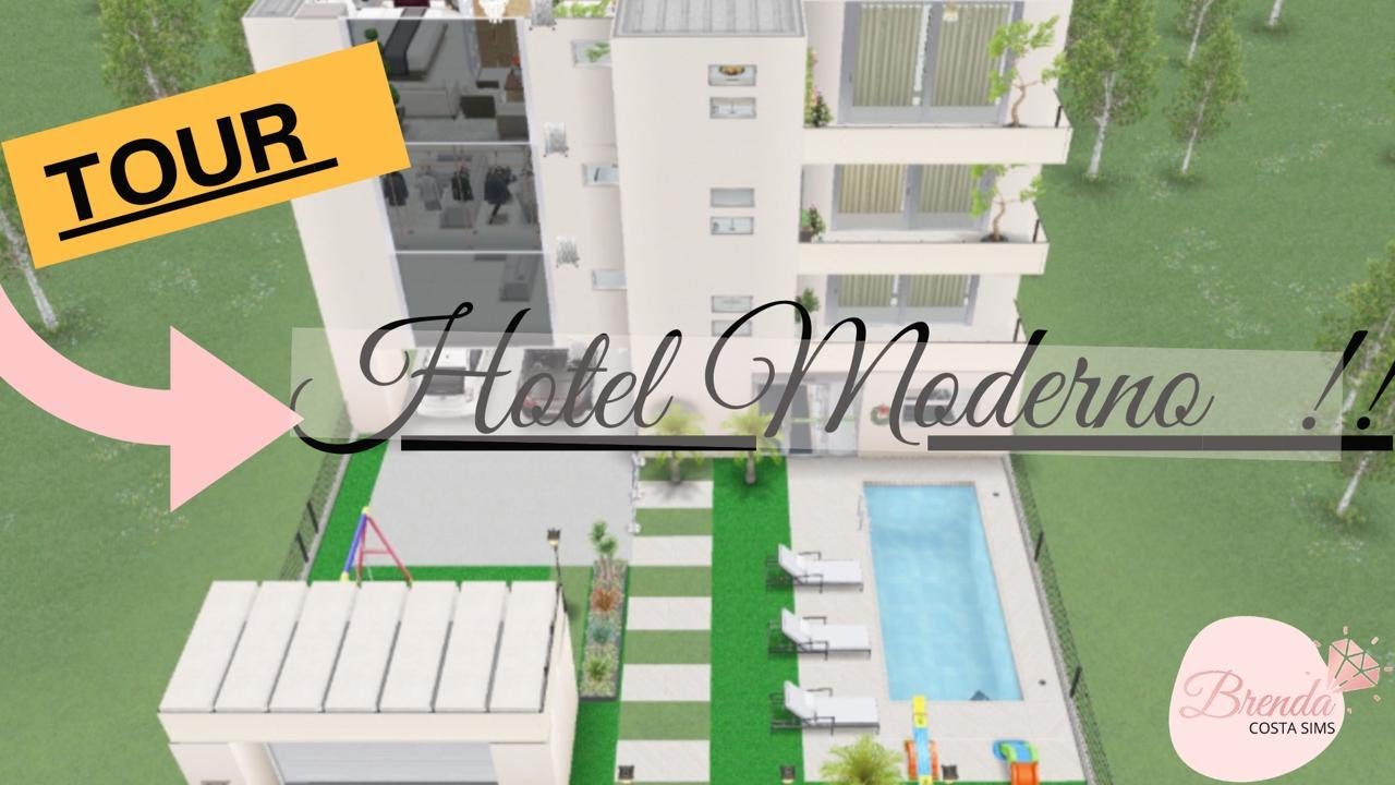 TOUR pelo HOTEL MODERNO | THE SIMS FREE PLAY