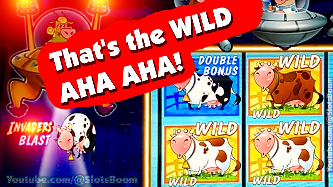 THAT'S THE WILD AHA AHA, I LIKE IT AHA AHA BONUS! INVADERS ATTACK FROM THE PLANET MOOLAH SLOTS