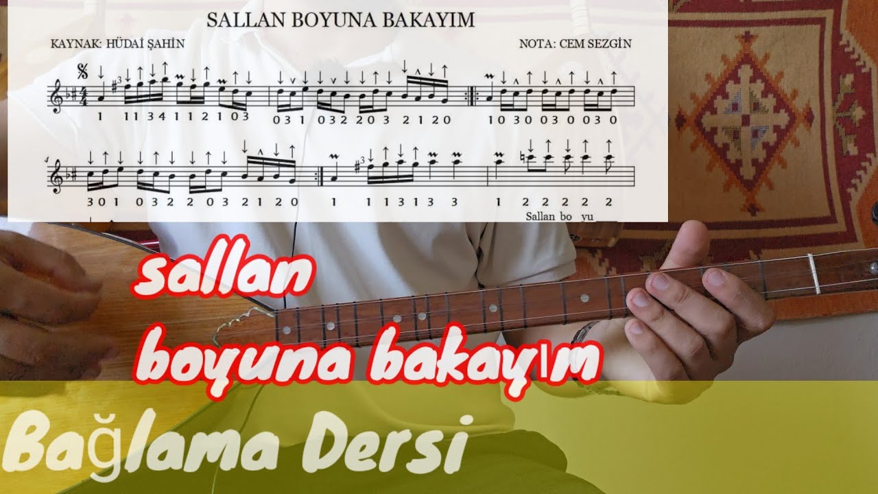 SALLAN BOYUNA BAKAYIM #solfej Bağlama Dersi