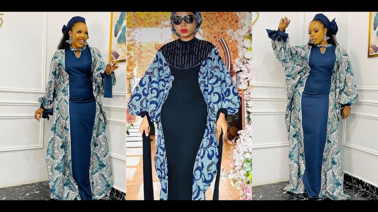 How To Make A Three Pieces  Fitted BuBU Gown:Butterfly Dress: Cutting And Stitching