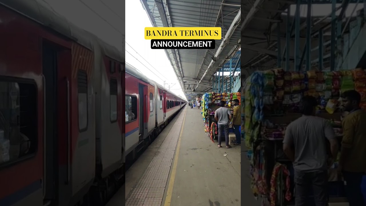 Train Announcement at Bandra Terminus, Mumbai | Paschim Express | Nostalgia Tune 📢