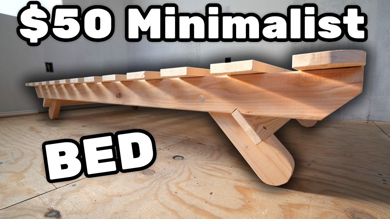 DIY Minimalist Solid Wood Bed Frame for Under $50