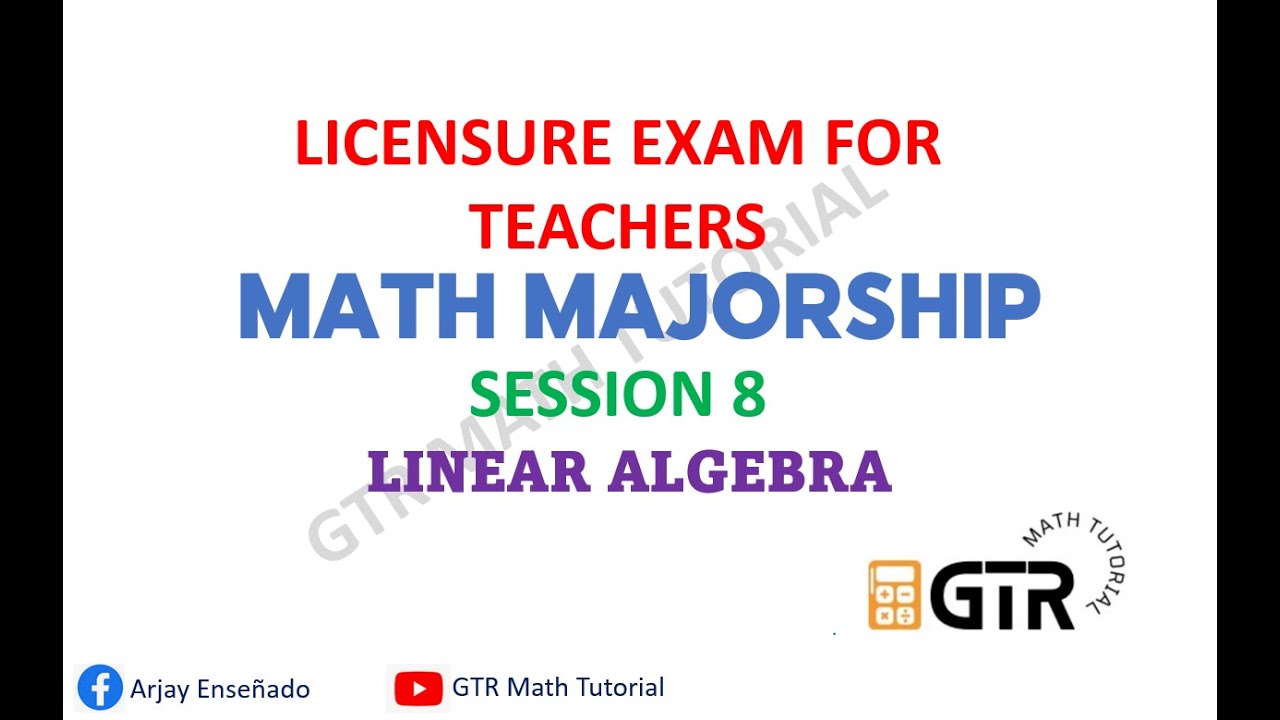 LET Reviewer 2024 | Linear Algebra | Session 8
