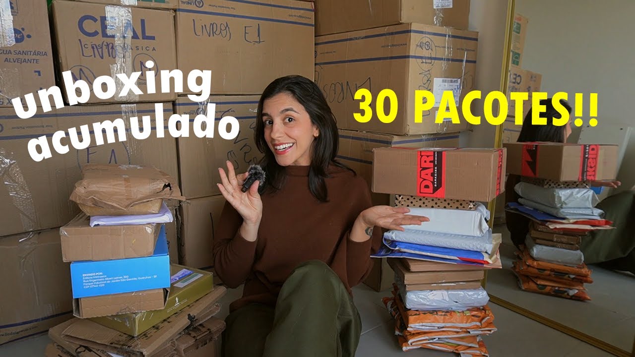 PRIMEIRO BOOK HAUL/UNBOXING 💌 na casa nova! 📦​