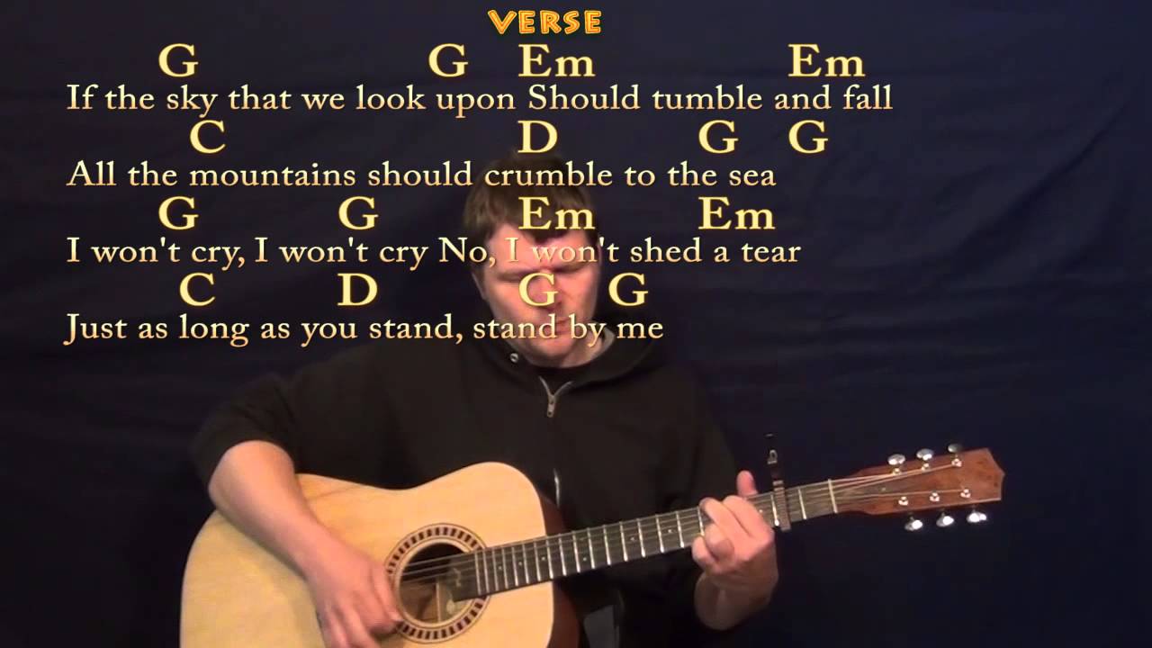 Stand By Me (Ben E King) Easy Guitar Strum Cover Lesson with Lyrics/Chords - Capo 2nd #standbyme