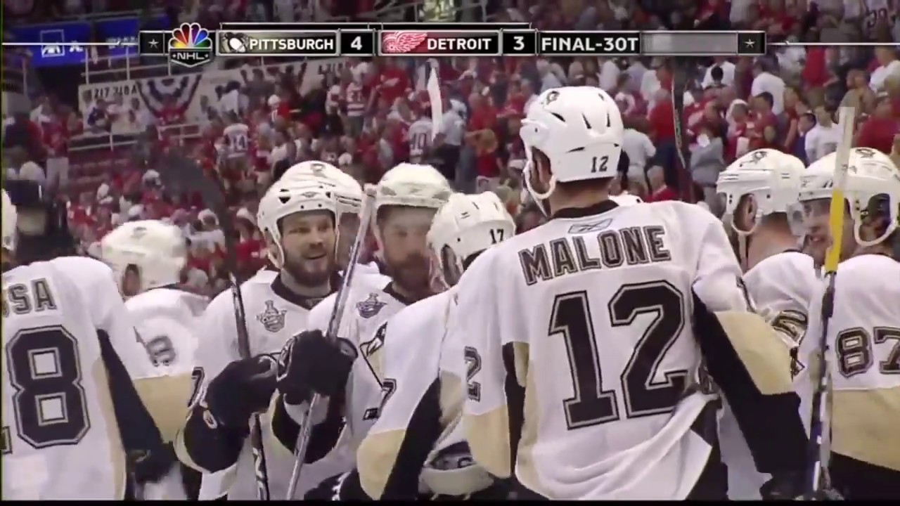 Petr Sykora Triple Overtime Goal - 2008 Finals: Game 5 Penguins @ Red Wings [HD]