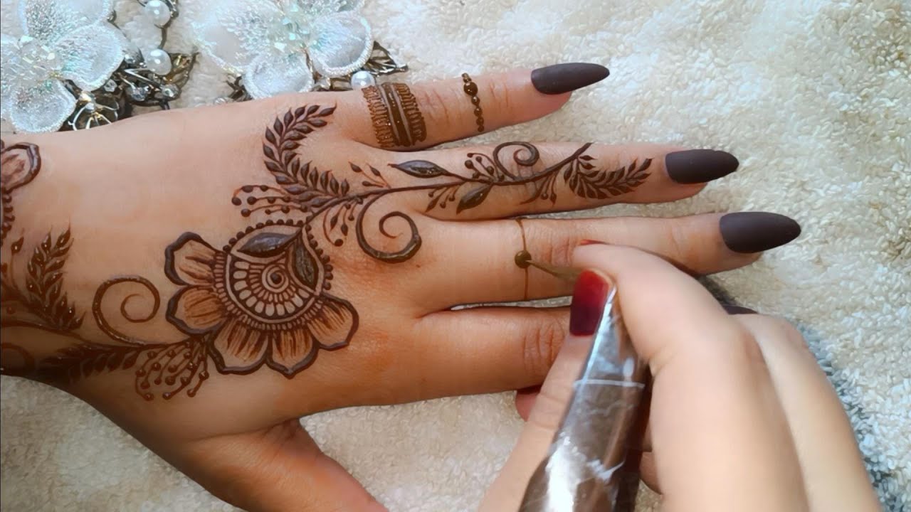 Latest Beautiful Floral Vines Mehndi Design 2024 | Step by Step Tutorial | Henna Fever