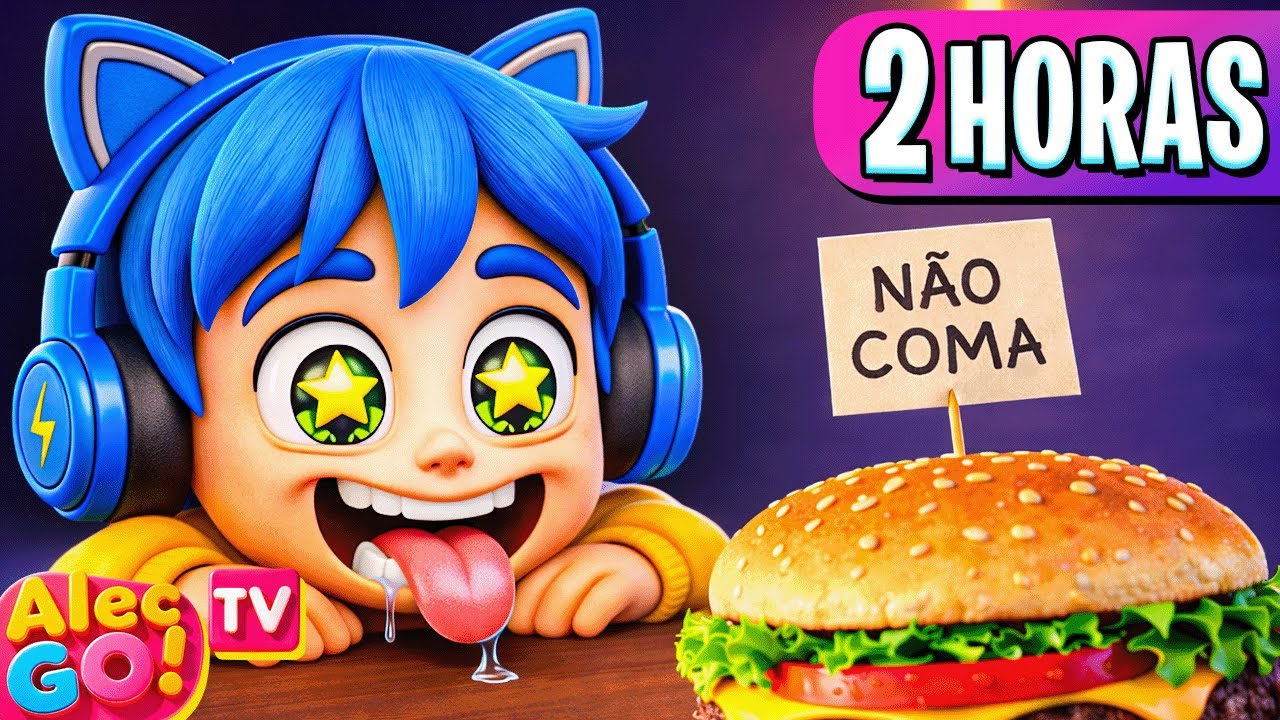 NUNCA COMA ESSE HAMBÚRGUER! 🍔☠️ +2 HORAS COM MUITA COMIDA! (Alec GO! #TV)