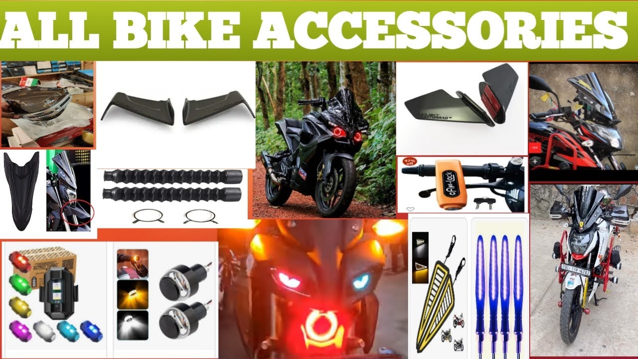Accessories All Bike || All New Bikes Accessories | Motorcycle Accessorie's To Buy Online 🚚