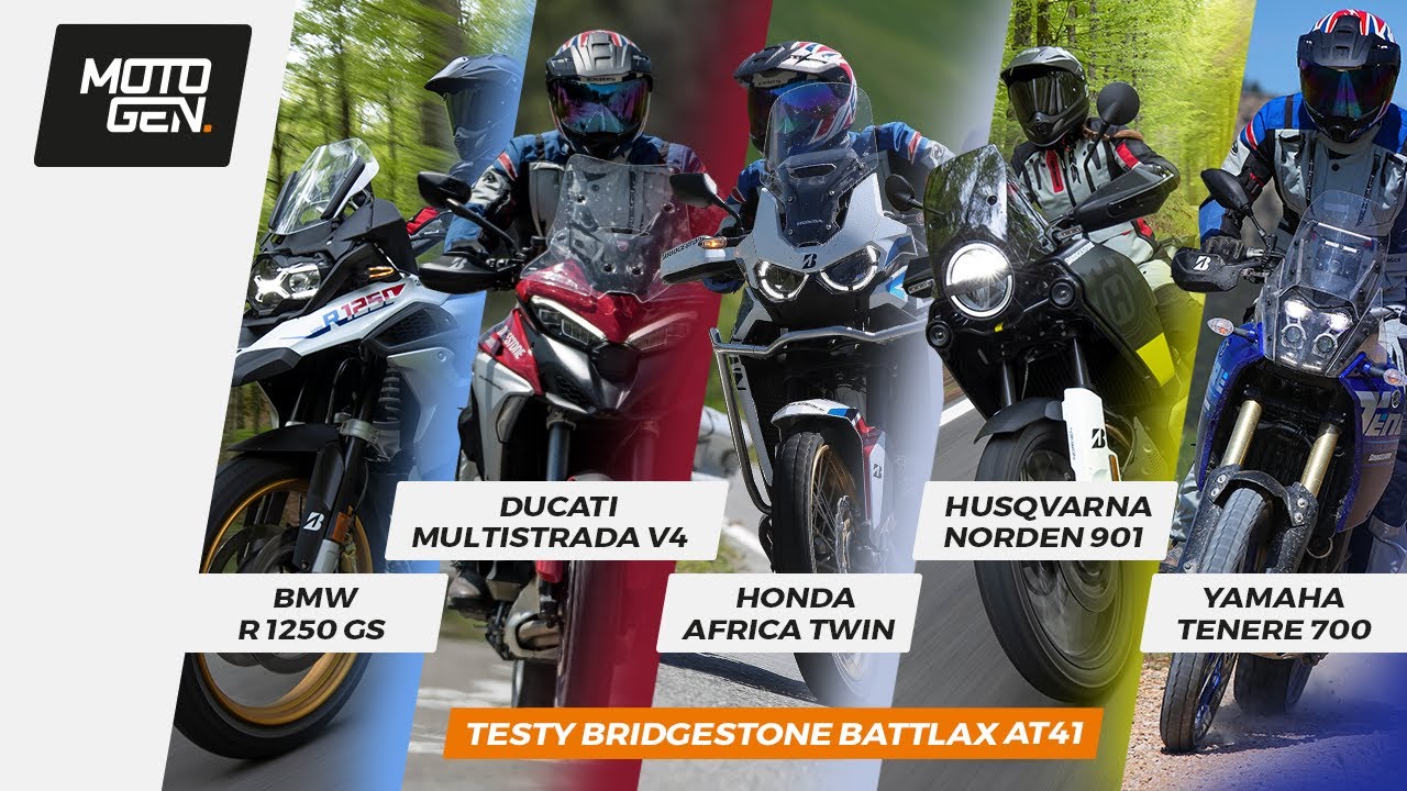Africa Twin 🛑 Tenere 700 🛑 R 1250 GS 🛑 Norden 901 w akcji! 🔥 TEST OPON Bridgestone Battlax AT41 🔥