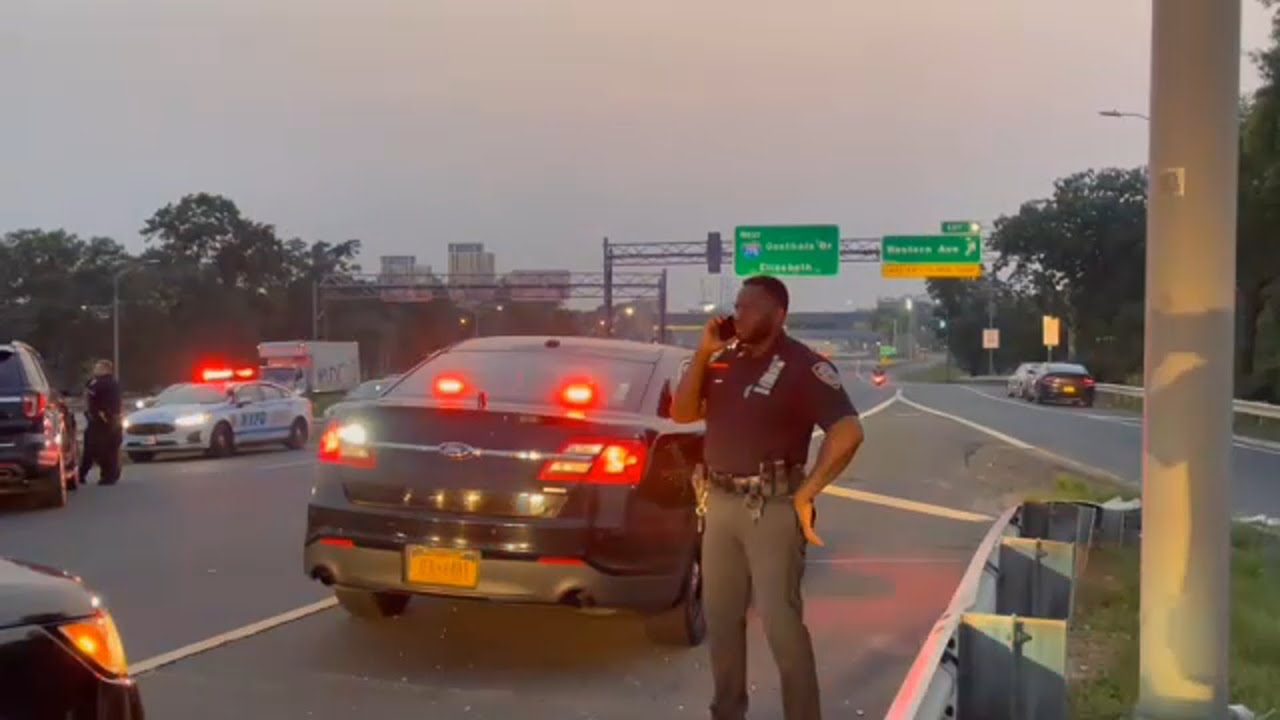 Shots fired by police as driver takes off on the Goethals Bridge