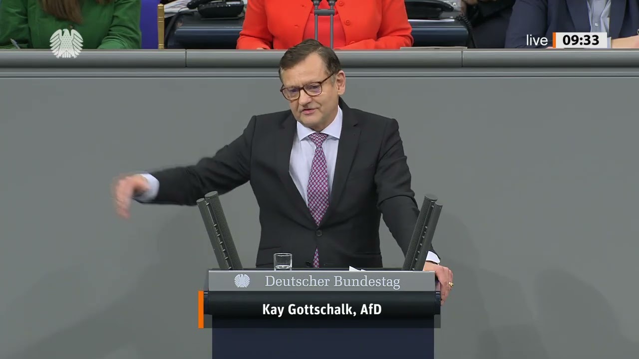 Kay Gottschalk sagt seine Meinung &ndash; Klare Worte im Bundestag