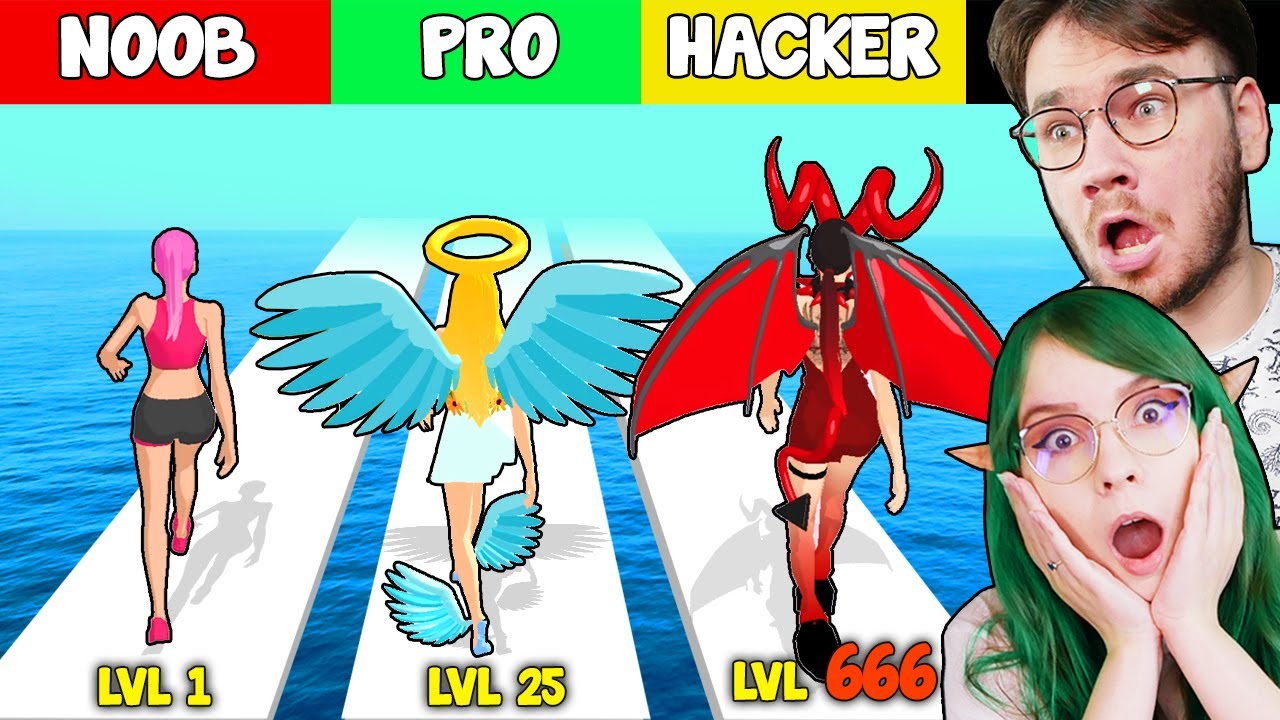 ANIOŁ CZY DEMON? NOOB VS PRO VS HACKER - Destiny Run | CZOKO I NALI