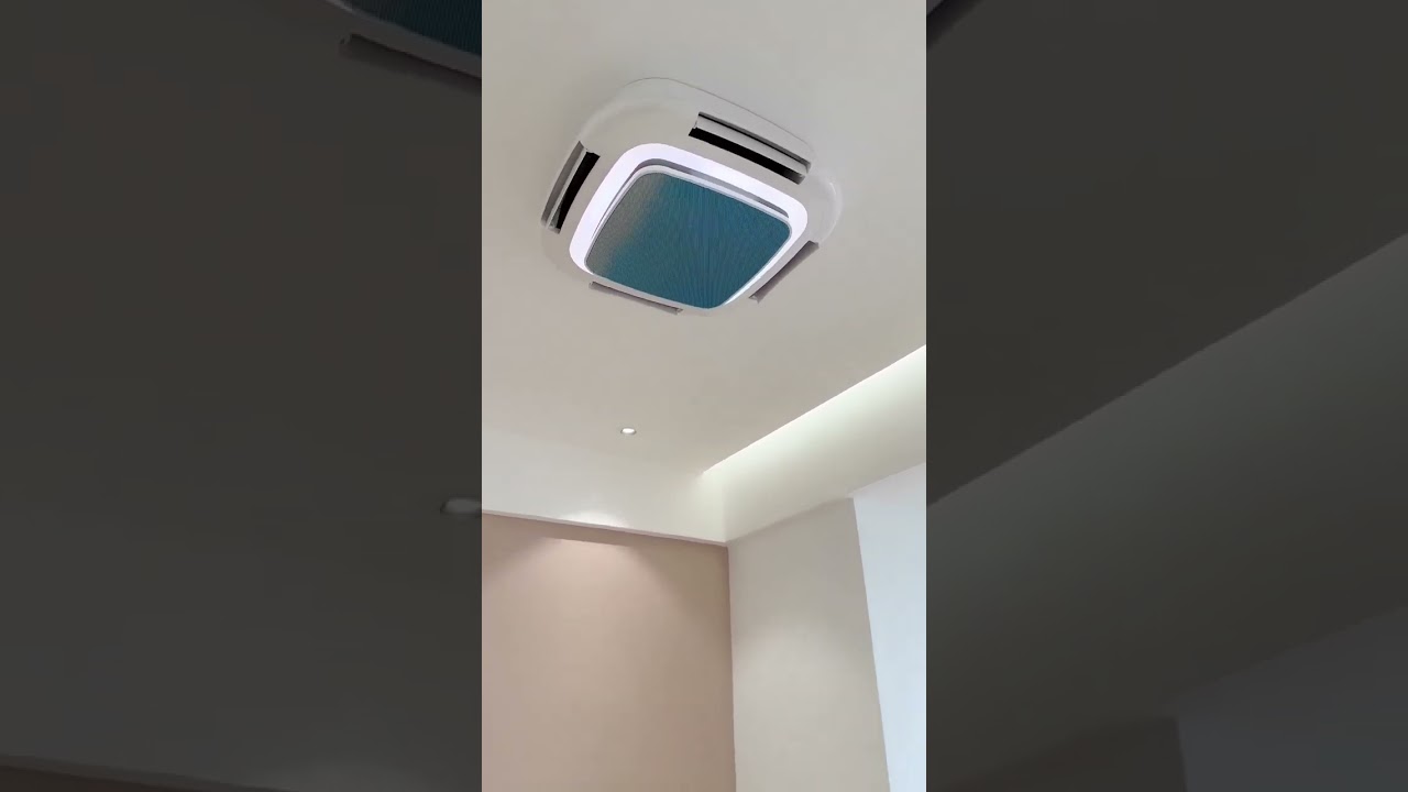 Simple and modern leafless ceiling fan with light and remote control  