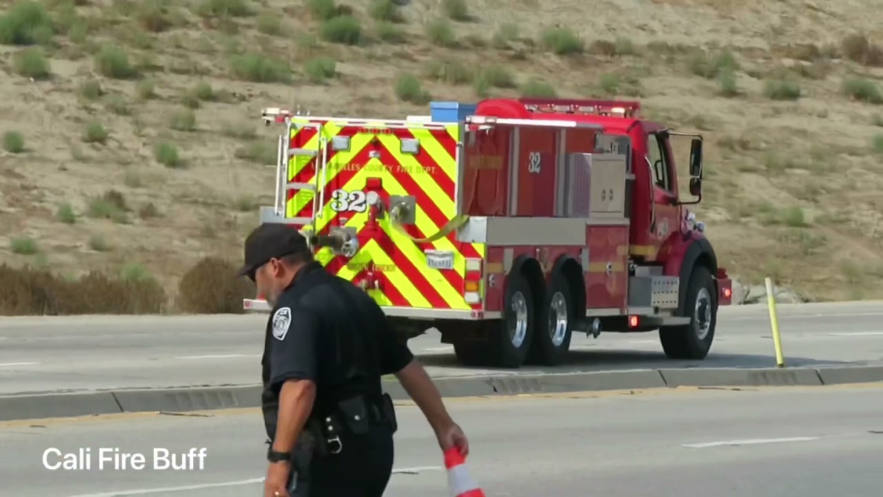 LACoFD 2nd Alarm Brush Response + Quebec Super Scoopers