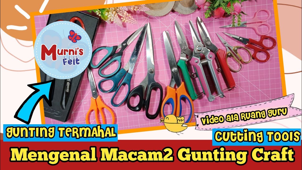 Cutting Tools | Macam-macam Gunting Craft untuk Crafter Pemula