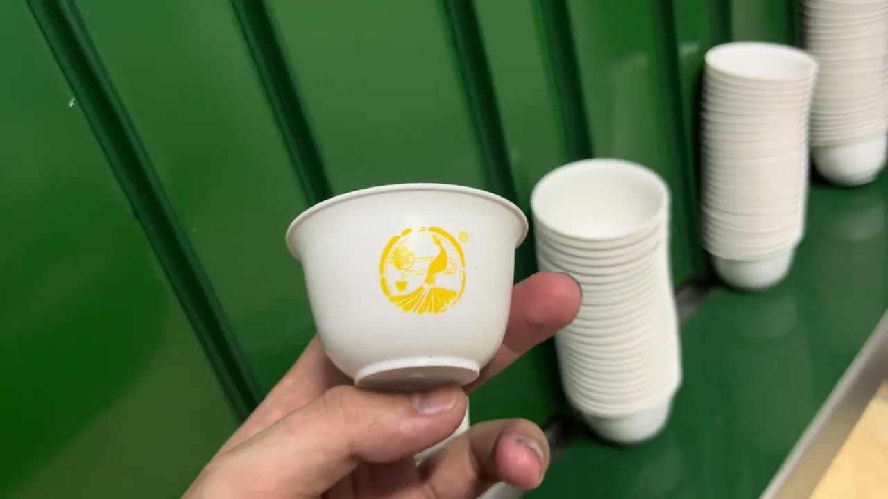 Rice husk cups automatic UV digital printing machine, Personalized rice husk packaging is easy now
