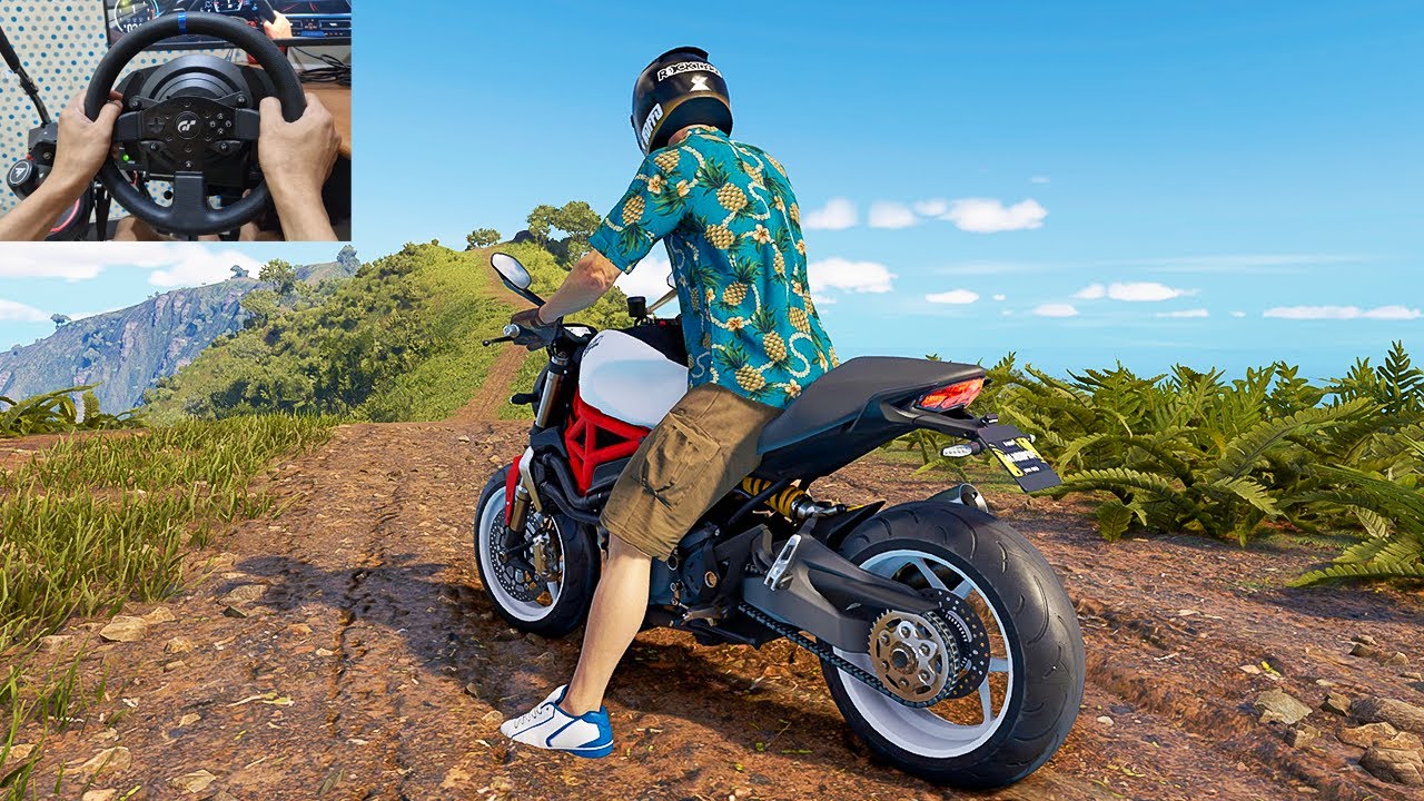 Ducati Monster 1200S The Crew Motorfest Steering Wheel Gameplay | Thrustmaster T300RS