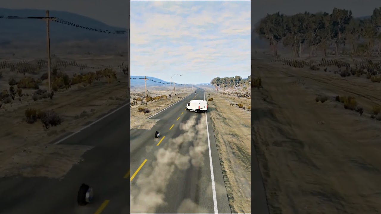 Realistic Highway Car Crashes #635