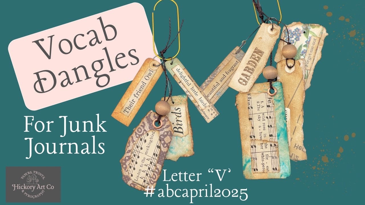 Vocab Dangles for Junk Journal Embellishments | 