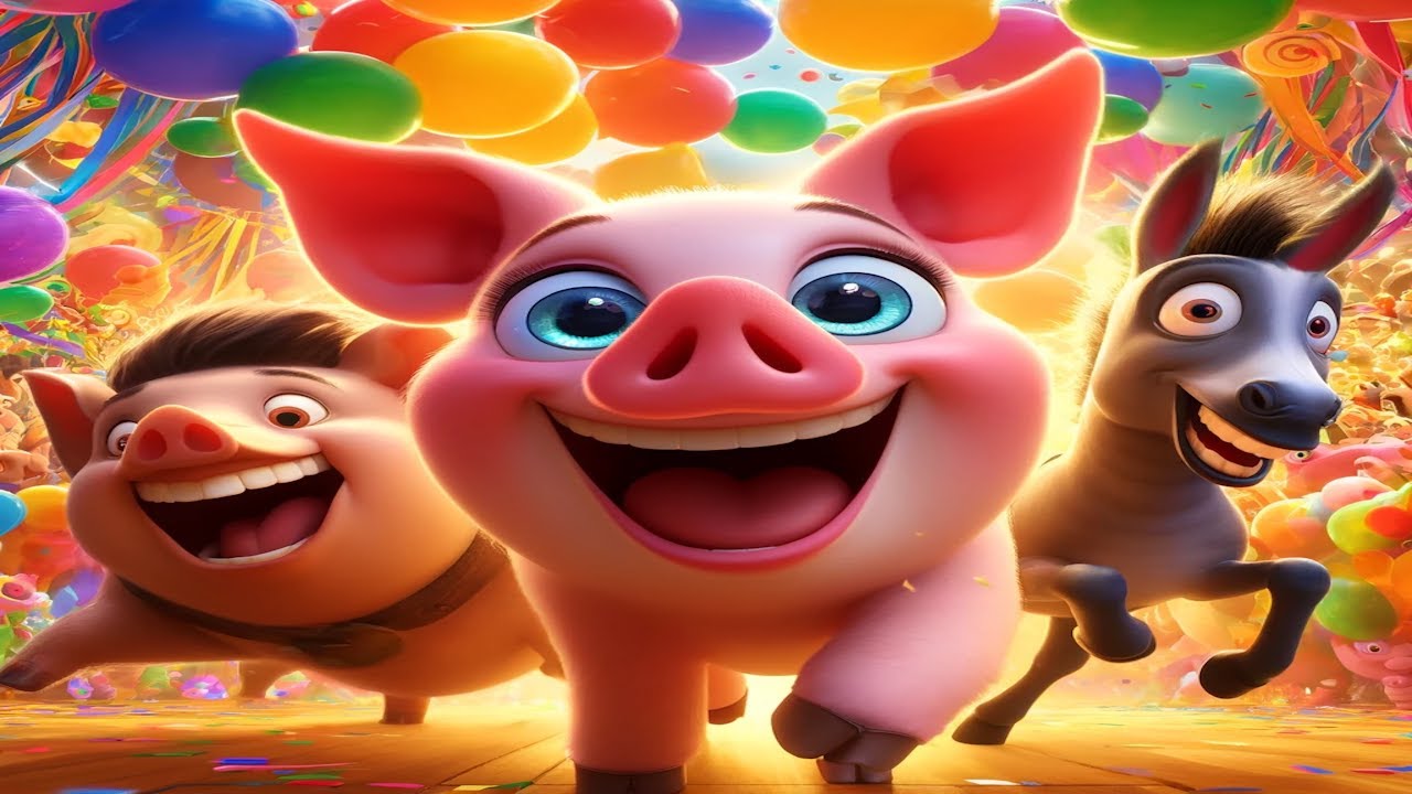 Animal Parade Song! Fun Farm Animal Sounds for Kids & Toddlers - AddyBee123