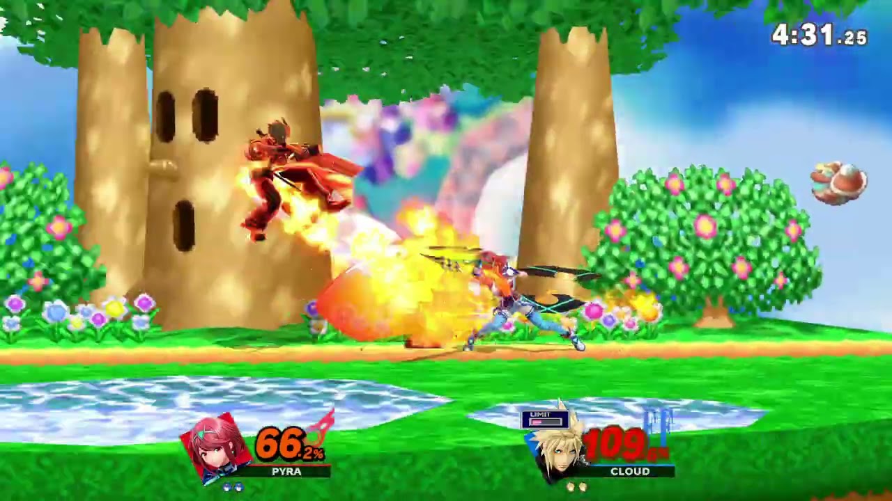 Super Smash Bros Ultimate - Pyra/Mythra got to teach a ranked Cloud a lesson for t-bagging