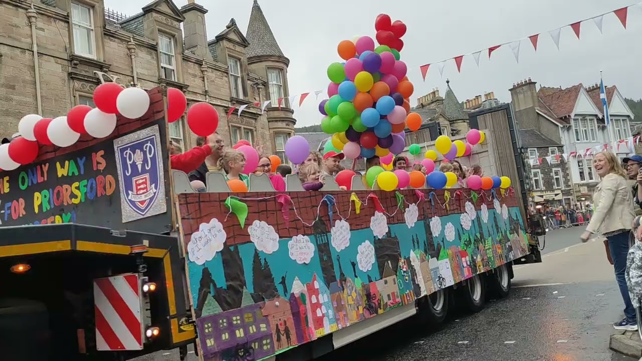 Peebles Beltane fancy dress parade 2022