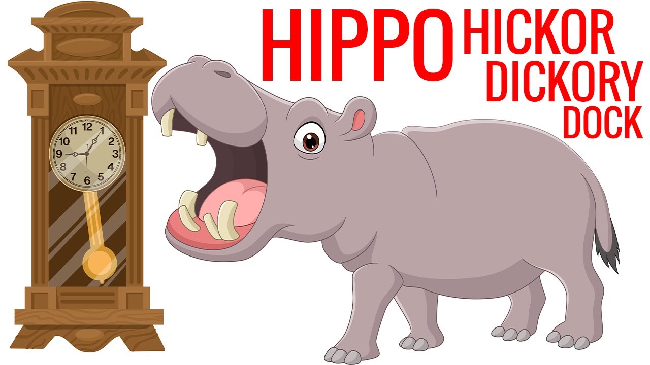 Hickory Dickory Dock Hippo - The Boomers Preschool Nursery Rhyme Songs for Circle Time