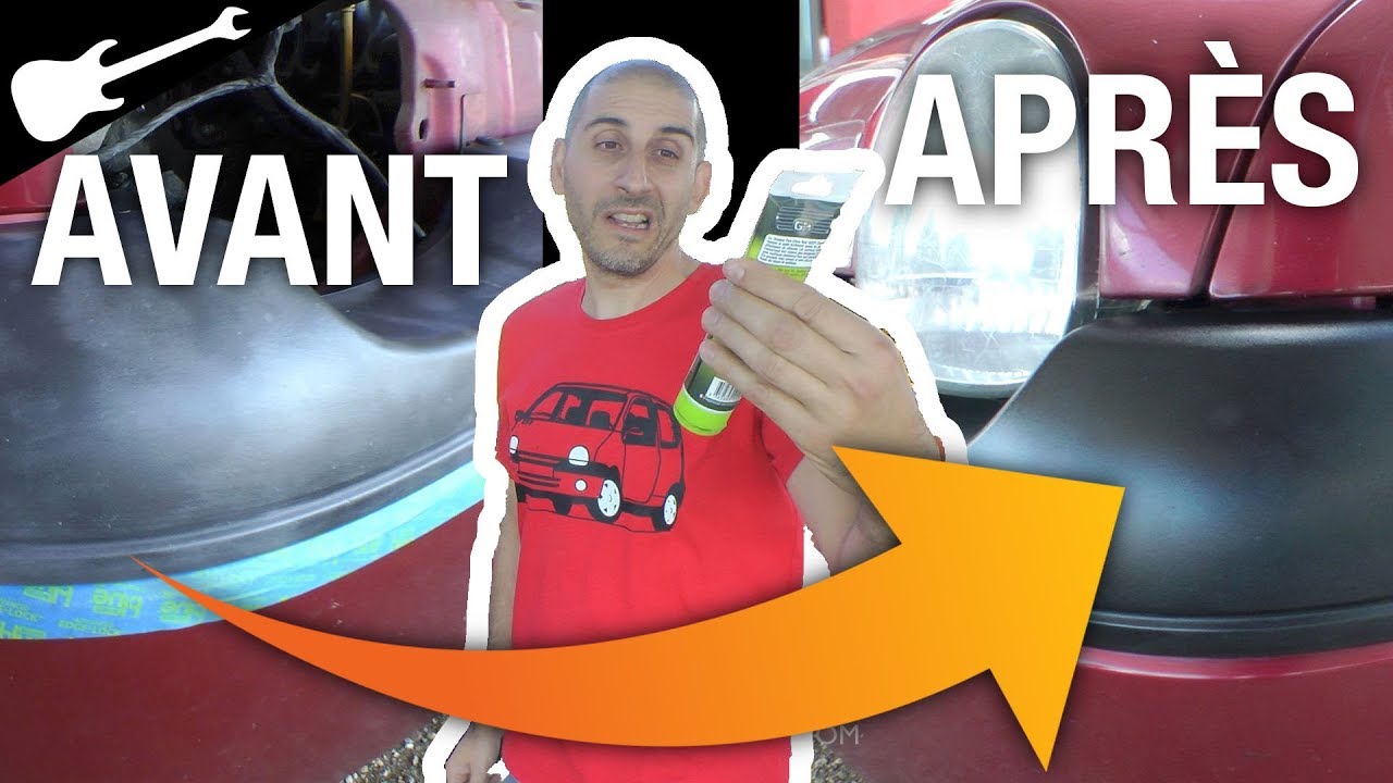 Résultat TOP ✅ Rénovation de Pare Chocs en Noir 😎 sur la Twingo 🚗