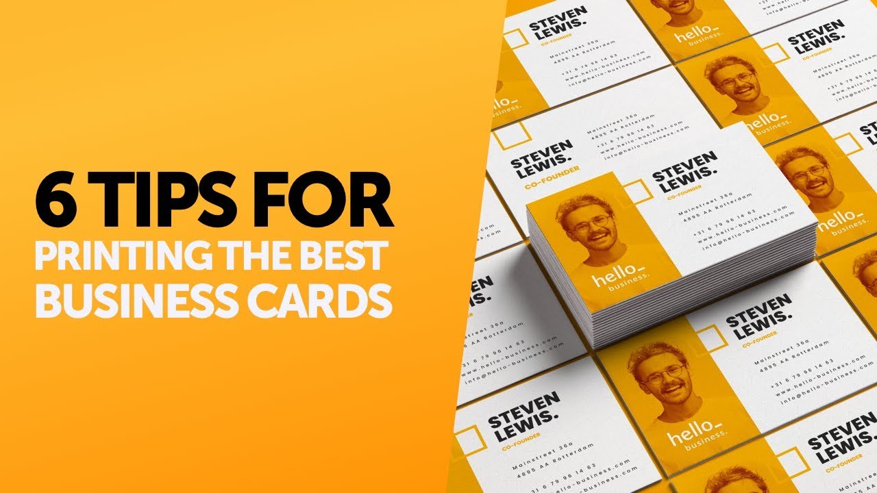 6 tips for printing the best business cards