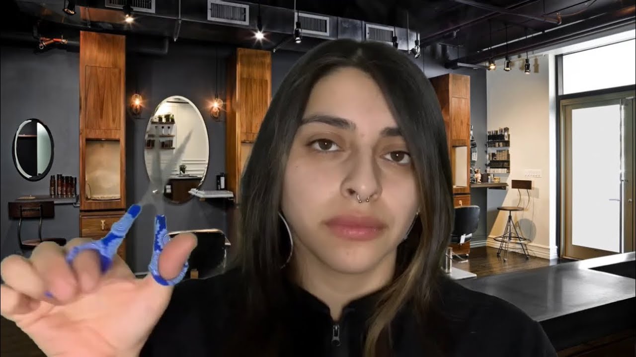 ASMR Tingly Haircut To Help You Fall Asleep (Haircut Role play & Realistic Sounds)