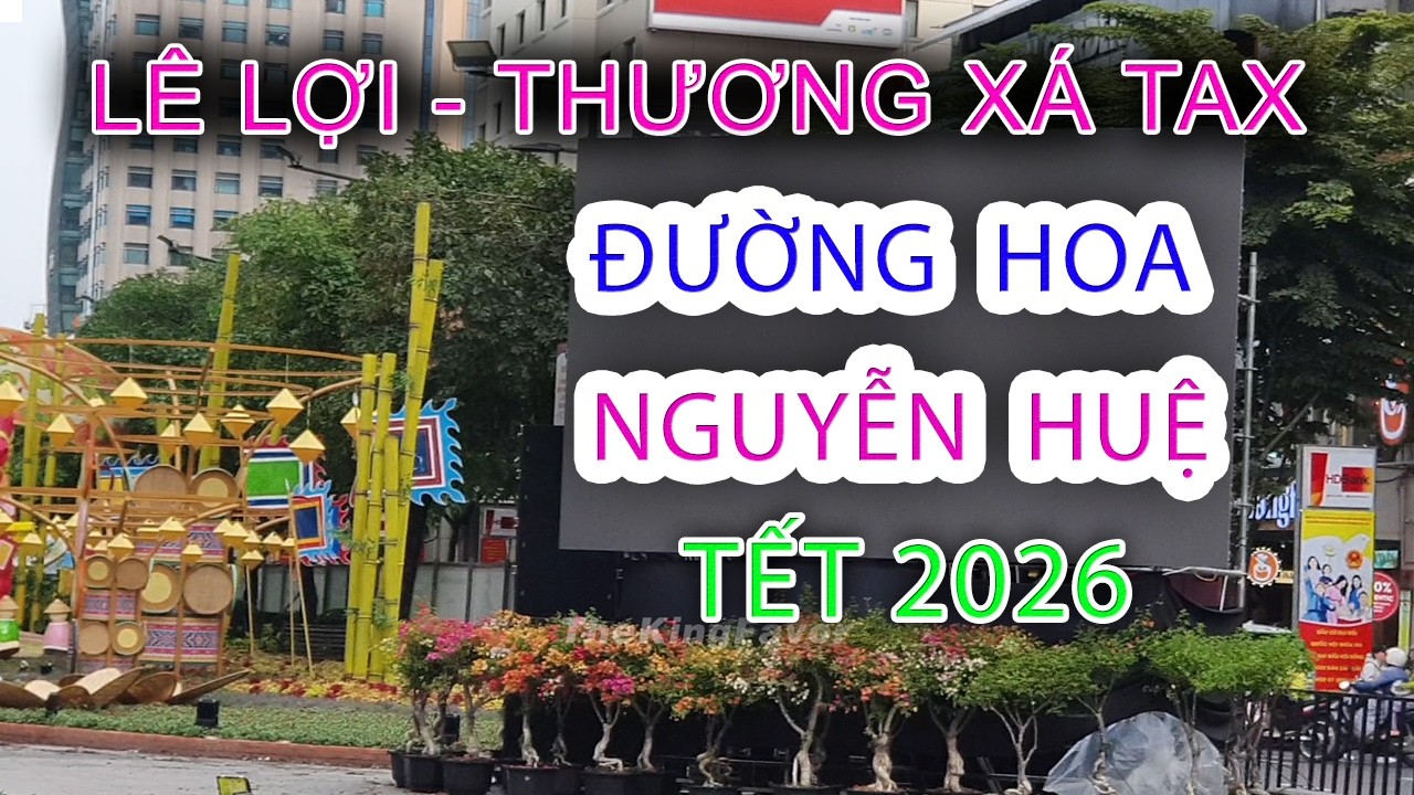 Cận cảnh Thi công ĐƯỜNG HOA NGUYỄN HUỆ - LÊ LỢI và THƯƠNG XÁ TAX Quận 1 - Sài Gòn hôm nay