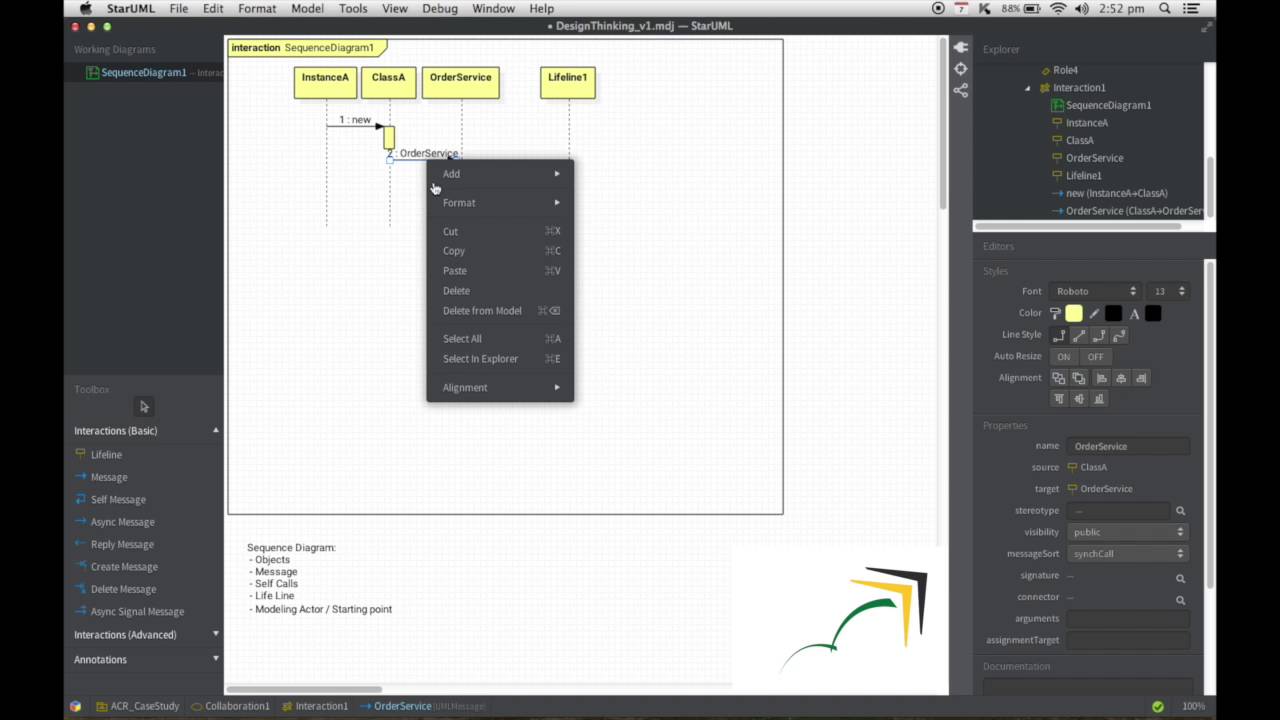 Sequence Diagrams -  Notations Demo