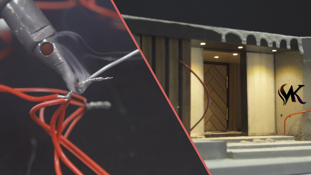 How To Build a Amazing House(model) #4. - lighting & Ceiling Works.